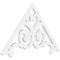 Ekena Millwork Pitch Hurley Architectural Grade PVC Gable Pediment, 36"W x 21"H x 1"P (14/12) GPP036X021X100HUR - alternate 1